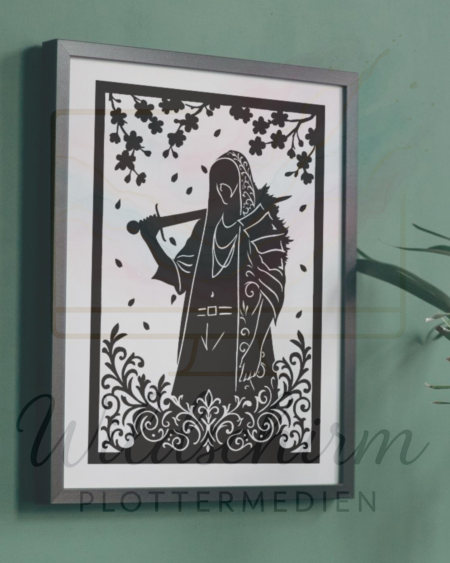 Mystical Masked Figure SVG | Dark Aesthetic Silhouette | Gothic Plotterdatei | Digital Cut File for Cricut & Silhouette