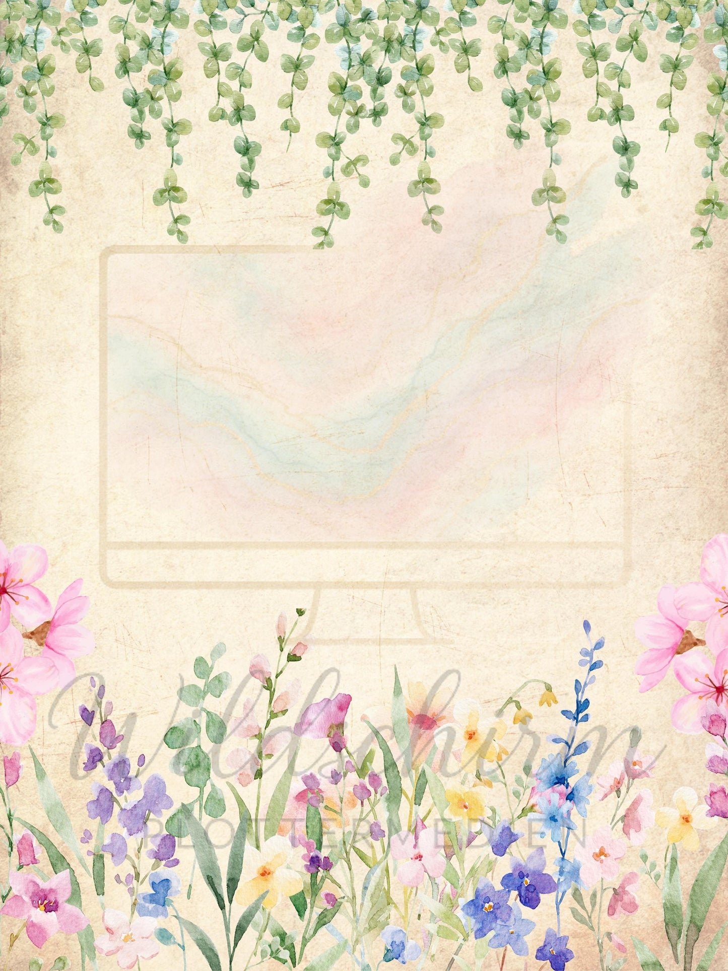 Herbarium Flower Blumen | A4 Druckvorlage Print 3 Seiten | Mein Herbarium PDF | Florales Botanical Journal