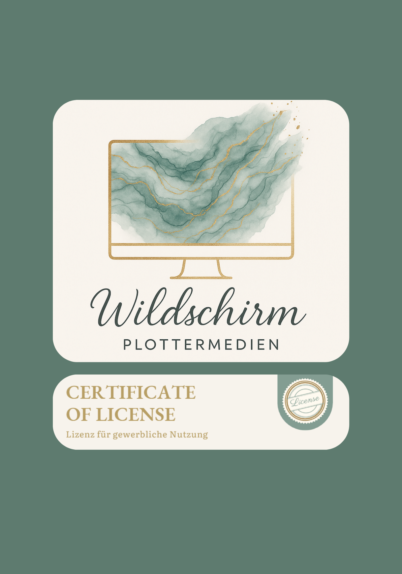 Gewerbelizenz für Plotterdateien & Designs von Wildschirm