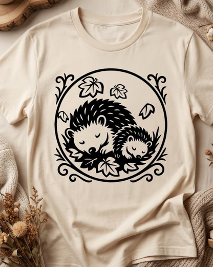 Herbst Igel – Handgezeichnete Plotterdatei