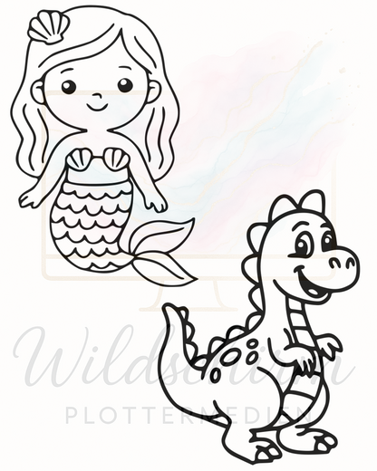 Kinder Set – Ritter, Fee, Dinosaurier & mehr