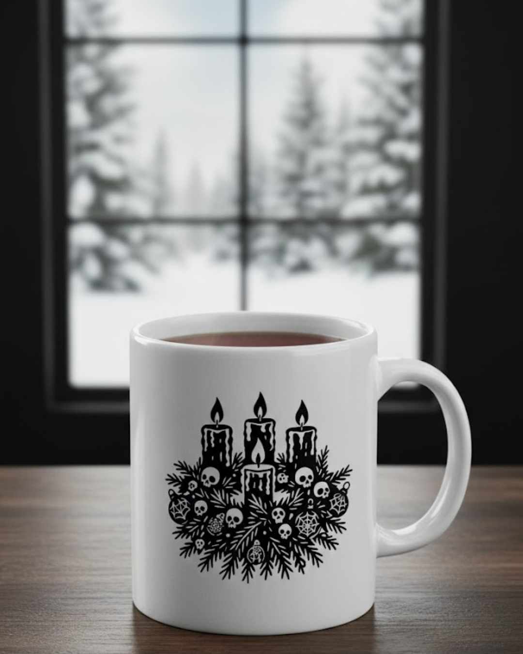 Gothic Advent – Kerzen & Tannenzweig Plotterdatei + STL