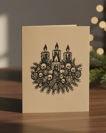 Gothic Advent – Kerzen & Tannenzweig Plotterdatei + STL
