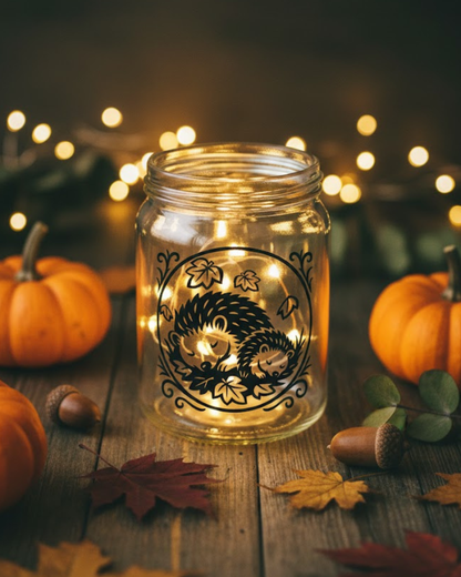 Herbst Igel – Handgezeichnete Plotterdatei