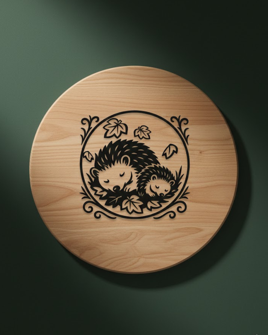 Herbst Igel – Handgezeichnete Plotterdatei