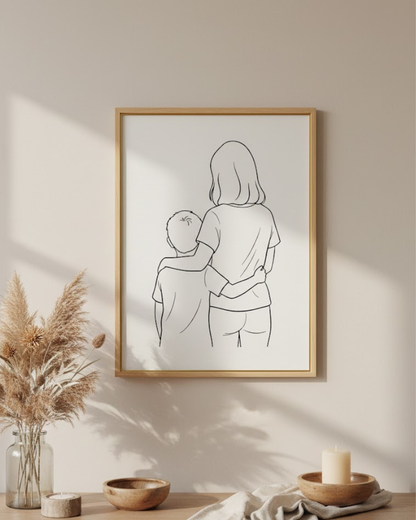 Mama & Kinder Rückenprint – Plotterdatei Bundle