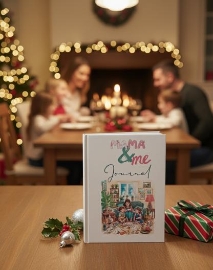 Familie basteln gemeinsam mit dem Mama & Ich Journal am Tisch – kreative Familienzeit