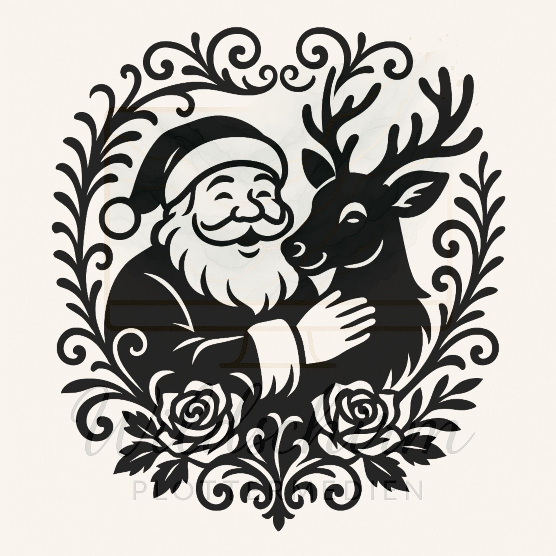 klare Übersicht des Weihnachtsmotivs