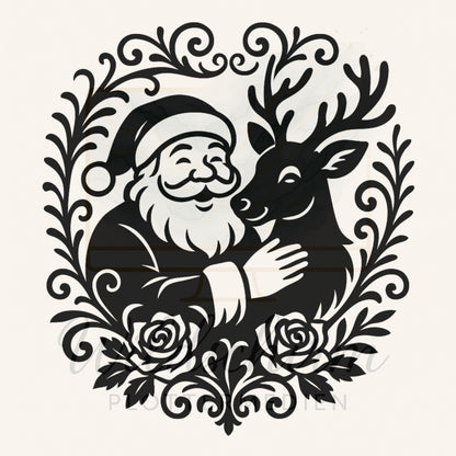 klare Übersicht des Weihnachtsmotivs