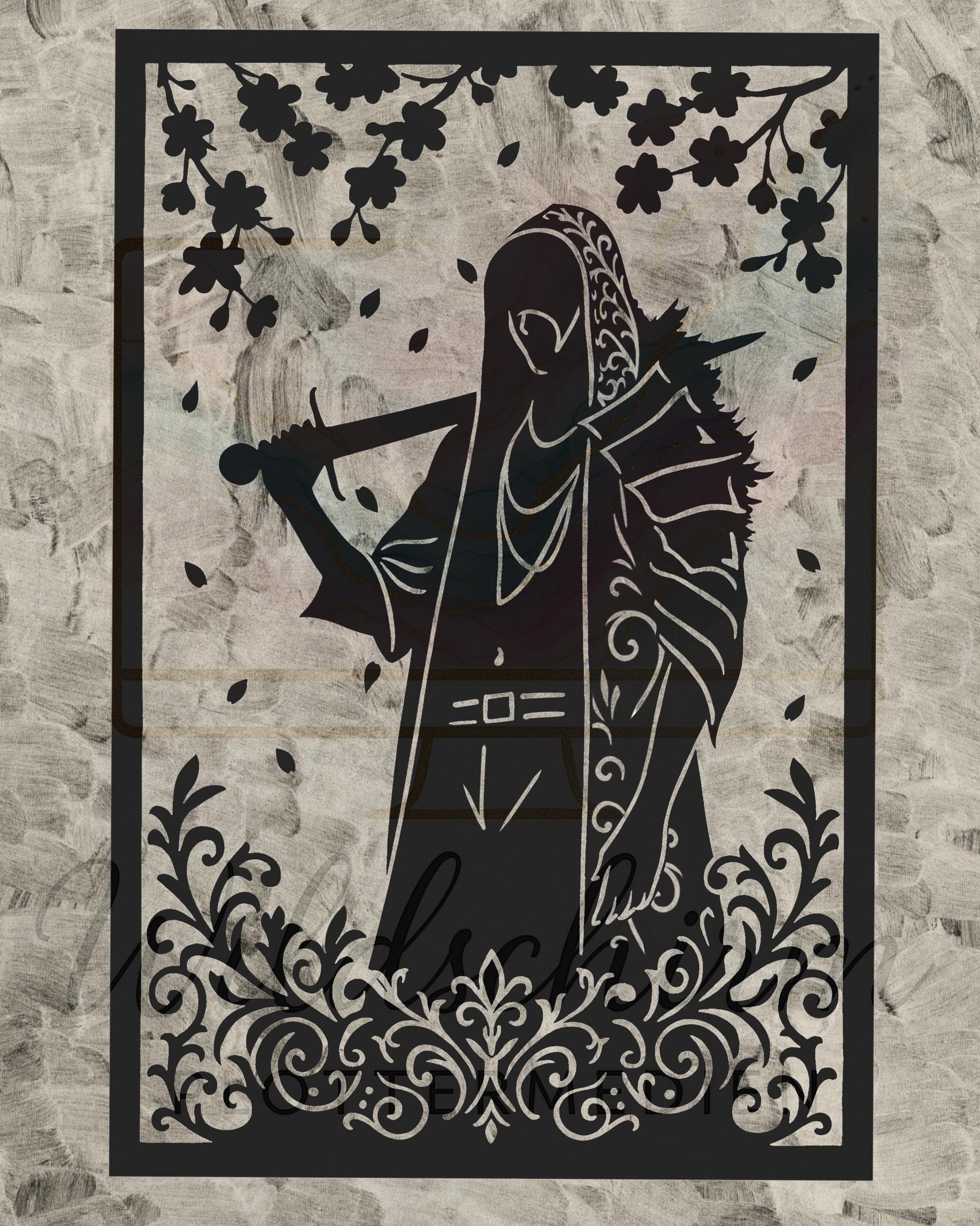 Mystical Masked Figure SVG | Dark Aesthetic Silhouette | Gothic Plotterdatei | Digital Cut File for Cricut & Silhouette