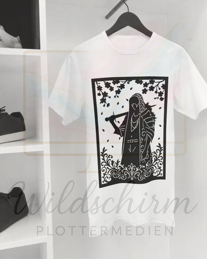Mystical Masked Figure SVG | Dark Aesthetic Silhouette | Gothic Plotterdatei | Digital Cut File for Cricut & Silhouette