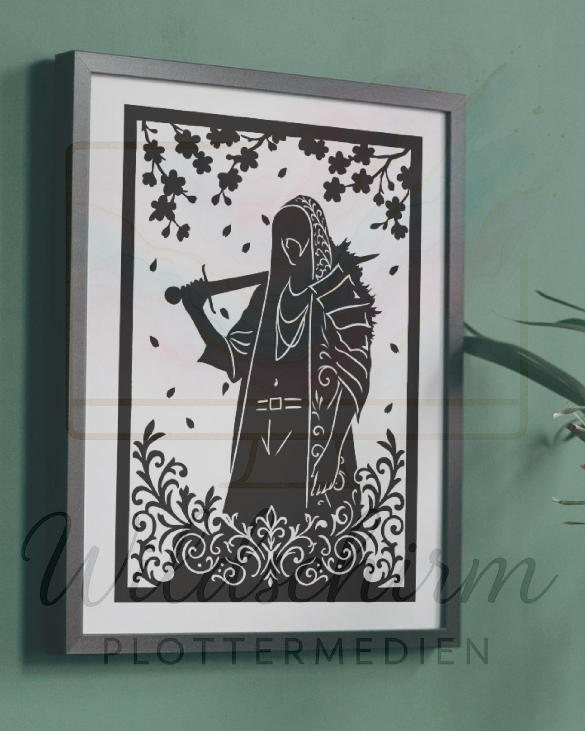 Mystical Masked Figure SVG | Dark Aesthetic Silhouette | Gothic Plotterdatei | Digital Cut File for Cricut & Silhouette