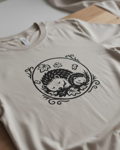 Herbst Igel – Handgezeichnete Plotterdatei