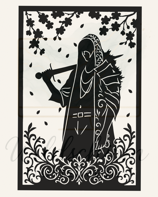The Hooded One – Dunkler Krieger Silhouette